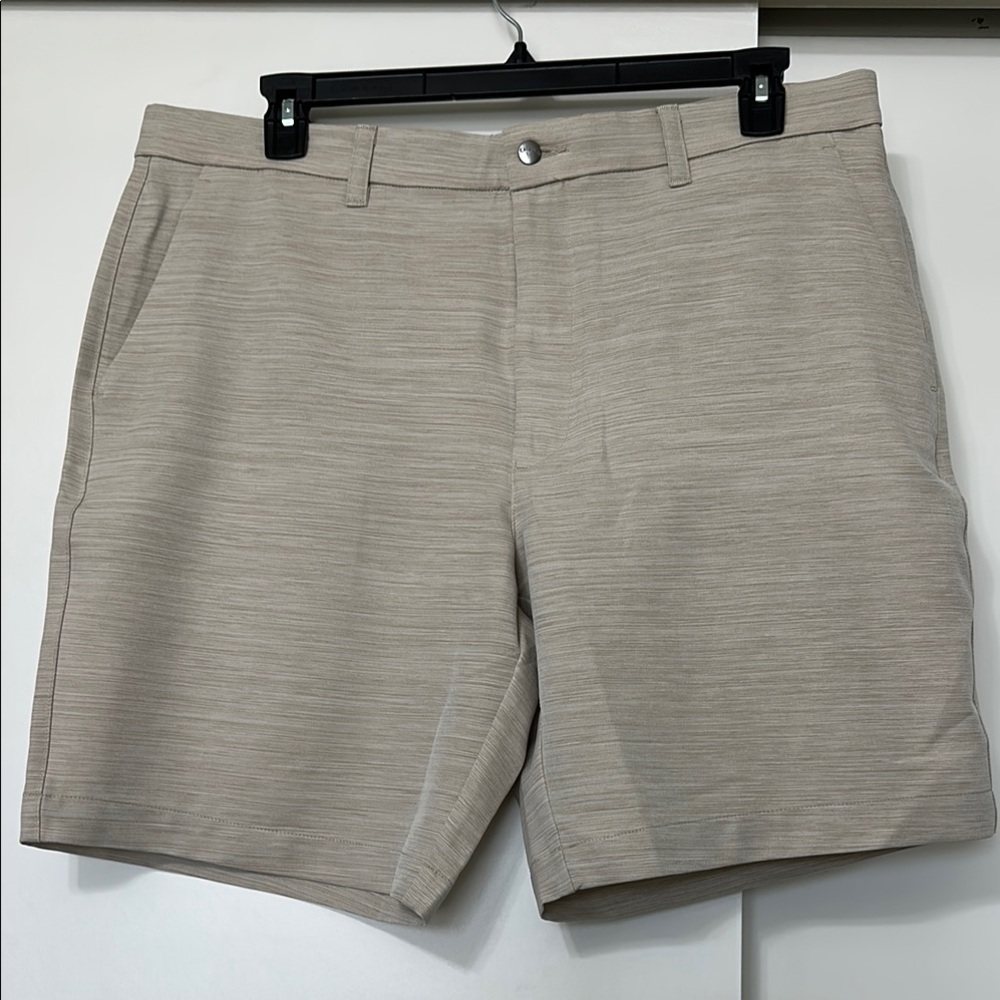 Callaway Tan Flat Front Golf Shorts